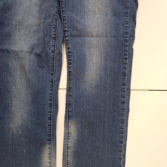 TK Axel Harwinton Low Rise Slim Straight Distressed Men 32x32 Jeans AX41005-57S - Picture 8 of 11